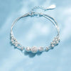 Silver Heart Shaped Necklace Bracelet Set for Women Vintage Korean Crystal Bracelets Set Party Jewelry - Image 18