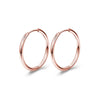 Stainless Steel Mini Hoop Earrings in Multiple Sizes and Finishes - Image 8