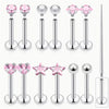 13Pcs 16G Lip Labret Medusa Rings Studs Stainless Steel Snake Bite Lip Rings Catilage Tragus Helix Daith Earrings For Women Men - Image 1