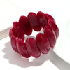 Vintage Acrylic Amber Elastic Geometric Bracelets Bangles for Women Stretchy Resin Big Cuff Bracelet Jewelry - Image 20