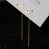 Stainless Steel Gold Color Long Tassel Earrings for Women Simple Geometric Unique Korean Earrings Wedding Jewelry Gifts - Image 15