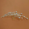 Stonefans Luxury Trendy Charm Sparkling Cubic Zirconia Bridal Hair Comb Wedding Women Girls CZ Jewelry Hair Accessories
