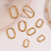 Classic Multi-Size U-Shape Hoops Gold Plated Women's Earrings 316L Stainless Steel Women's Jewelry - Image 6