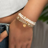 Five-Piece Resin Bead Bracelet Set with Round Charms and Elastic Bands - Image 23