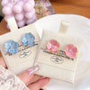Sweet Design Spring/Summer Blue Pink Enamel Flower Light High End Earrings Party Gifts for Women Jewelry - Image 6