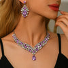 Ladies' Design Necklace Earrings Jewelry Set Suitable for Daily Wear, Wedding Parties, Holiday Gifts - Image 1