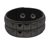 Punk Men Black Cuff Leather Bracelet Wristband Metal Rivets Stud Charm Wrap Bangle for Women Rock Gothic Jewelry Gifts - Image 3