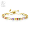 Noble Silver Bracelet Chain Color Crystal Hand Jewelry For Women Charm Wedding Gift Party 18cm - Image 16