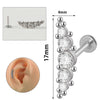 1PC 316L Surgical Steel 16G Cz Labret Lip Ring Crystal Cluster Stud Earrings Ear Cartilage Tragus Helix Daith Piercing Jewelry - Image 10
