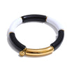 Resin Acrylic Tubular Candy Multicolored Bracelet Bangle Stainless Steel Spring Summer Handmade Wrist Jewelry - Image 11