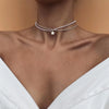 Boho Multilayer Gold-plate Artificial Pearl Crystal Chain Necklace For Women Female Vintage Star Sequin Pendant Jewelry - Image 1