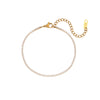 Minimalist 2mm Zircon Chain Necklace Bracelet Set Stainless Steel Base Crystal Chain Wedding Jewelry Sets - Image 8