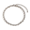 Silver Color Paper Clip Splicing Rough Round Chain Bowtie Rhombus Geometric Minimalist Love Bracelet - Image 18