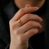 Cute Bee Finger Ring Stainless Steel Gold Color Women Rings Insect Animal Jewelry Birthday Gift - Image 3