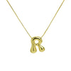 Creative A-Z Balloon Bubble Letter pendant Neckalce for Women Gold Plated Chunky Initial Necklaces Jewelry Birthday Gift - Image 14