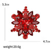 Rhinestone Flower Brooches for Women 9-color Snowflake Party Casual Brooch Pin Gifts - Image 3