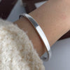 Silver Bracelets for Women Men String Accessories Vintage Narrow Simple Pendant Party Jewelry Gift - Image 2