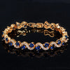 Pera 5 Colors Options Ladies Silver Plated Cubic Zirconia Royal Blue Tennis Bracelets Jewelry for Women Party Gift - Image 11