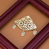 Sunspicems Gold Color Arab Brooch For Women Hijab Lapel Pins Gold Color Bridal Wedding Jewelry - Image 5