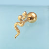1pc Stainless Steel Cartilage Tragus Helix Piercing Earrings for Women Men Punk Snake Bee Spider Moon Star Stud Earring 18G - Image 22