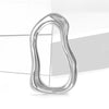 Irregular Big Circle Brooches for Women Men Gold Plated Silver Color Metal Lapel Pins Geometric Jewelry Gifts - Image 3