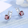 Silver Color Square Zircon Earrings for Women Girl Simple Korean Silver Needle Ear Buckles Earring Jewelry - Image 13