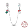 Christmas Series Charms Beads Silver Christmas Tree Snowman Elk Charm Fit Bracelet Pendent Women Jewelry - Image 26
