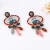 Metal Flying Bird Flower Dangle Earrings Classic Vintage Earrings Women's Daily Jewelry Accessories - Image 4