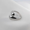 Silver Rings for Women Couple Minimalist Handmade Simple Big Open Ring Party Prevent Allergy Jewelry Holiday Gifts - Image 7