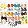 Resin Flower Accessories Hoop Earrings Y2K Women's Earrings Gold Plated Colorful 316L Stainless Steel - Image 1