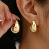 Exaggerated Round Circle Bamboo Hoop Earrings For Women Vintage Chunky Versatile Dangle Drop Earrings Party Wedding Jewelry - Image 11