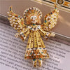 Fancy Enamel Little Angel Girl Brooch for Women Jewelry for Gown Gift Cute Pin - Image 3