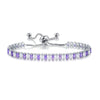 Black Crystal Tennis Bracelets for Women Men Iced Out Cubic Zirconia Adjustable Bracelet On Hand Hippie Jewelry - Image 13