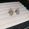 Crystal Star Clip-On Ear Cuff Earrings in Gold-Tone or Silver-Tone - Image 2