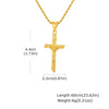 Catholic Cross Pendant Necklace for Men Women, Stainless Steel Twisted Rope Chain Gold Silver Color Faith Religious Jewelry - Image 8
