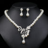Rhinestone Necklace and Drop Earring Set in Multiple Color Styles - Image 20