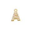 7x8mm Brass Cubic Zirconia Crystal 26 Letter Charms Pendants for Women Necklace Earring Jewelry Accessories Model - Image 5