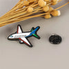 Enamel Pin Badge On Backpack World Traveler Airplane Brooch Gold-color Metal Brooches Pin Aircraft Jewelry Cartoon Google Maps - Image 3