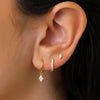 3PCS Geometric Zircon Small Drop Earrings Set for Women Temperament Dangle Earring Party Jewelry Accessories - Image 1