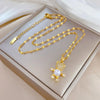 Over 30 Styles Bear Necklace Titanium Steel Zircon Micro Inlaid Copper Pendant Collarbone Chain Souvenir Gift - Image 13