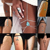 Boho Crystal Agate Leg Thigh Chain Drop Stone Tassel Multi-layer Leg Chain Anklet for Women Seaside Vacation Beach Jewelry - Image 1