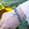 Classic Turkish Lucky Evil Eye Bracelets for Men Women Blue Evil Eye Palm Butterfly Pendant Beads Bangles Handmade Charm Jewelry - Image 4