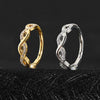 Twisted Body Piercing Hoop Earring in Gold-Tone or Silver-Tone - Image 1