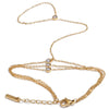 Stainless Steel Layered Pearl Flower Zirconia Back of Hand Chain Finger Bracelet Jewelry - Image 14