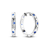 Silver Hoop Earrings for Woman Zircon Heart Shape Star Eardrop Earring Jewelry - Image 2