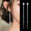 Drop Ear Line Long Hanging Earrings for Women Rose Gold Color Zircon Crystal Piercing Threader Earing Ear Accessories Jewelry - Image 21