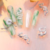 Tszs 10pcs/lot 3D Alloy Silver Gold Chinese Dragon Nail Decorations Year Chinese Dragon Nail Art Charms - Image 4