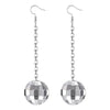Stylish Retro Disco Ball Pendant Earrings Valentine's Day Jewelry Gift - Image 3