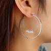 golden sequins metal tassel hoop earrings temperament earrings for women jewelry gift - Image 16