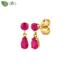 Silver Needle Colorful Gemstone Earrings for Women Water Drop Pendant Stud Earrings Wedding Jewelry Gifts - Image 50